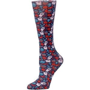NEW Cutieful Therapeutic Compression Socks Hose Fits Sizes 5-11 Halloween Ghosts